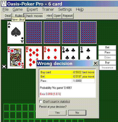 Click to view Oasis-Poker Pro 1.95 screenshot